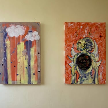 two paintings about the world and the human inner self