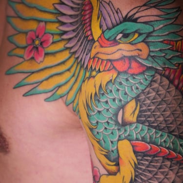 Tatouage de phénix à Big Foot Bayonne