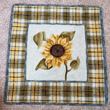 Plaid - Sunflower, 16x16" $85 pattern $165 kit custom pictures available.