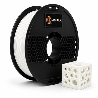NEXFILA Turbo Finish PLA+ 3D printer filament with ultra-smooth surface finish for premium quality.