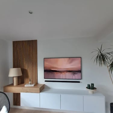 Réalisation meuble télé sur mesure à Baron Sur Odon