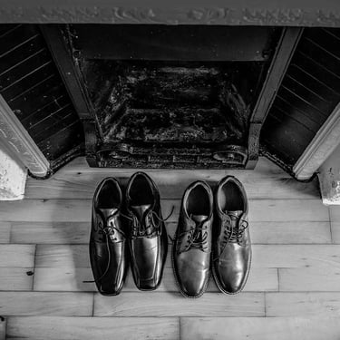 two grooms wedding shoes