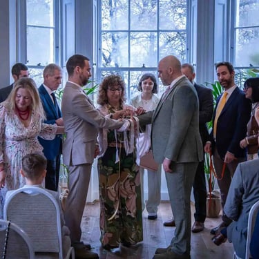 wedding ceremony at Pembroke Lodge Richmond