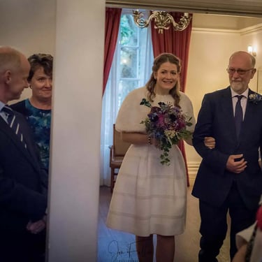 The Bride entering the Garden Room in Southwark Registry Office