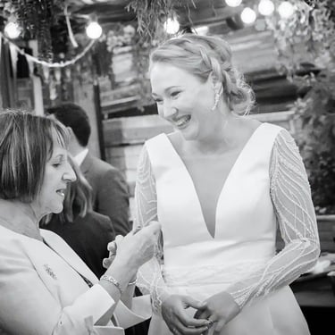 the bride and a guest at The Rushmere Wimbledon