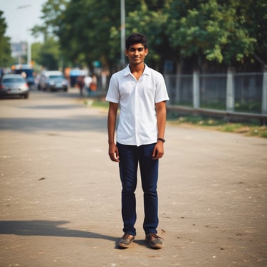 Happy man showing a thumbs up while browsing refermart on his laptop at a cafe.