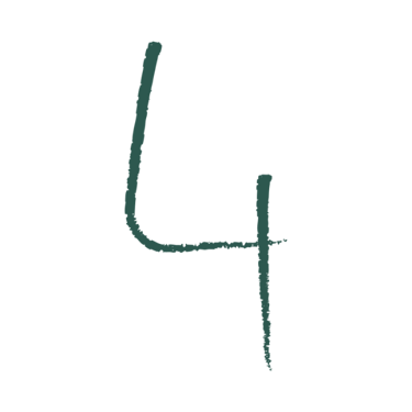 Dizaino elementas - skaičius: keturi