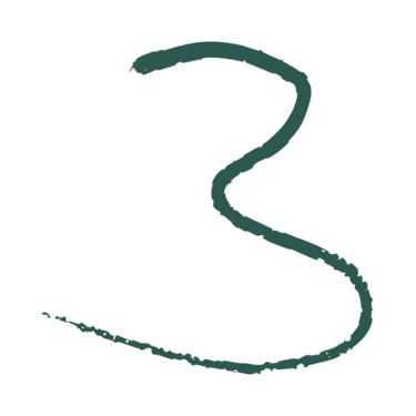 Dizaino elementas - skaičius: trys