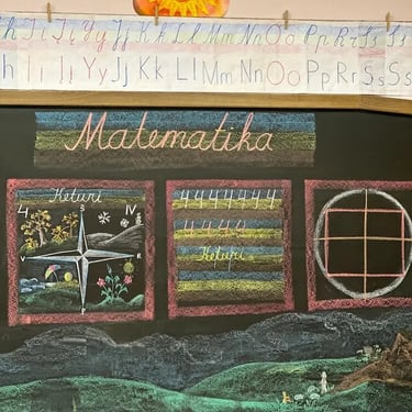 1 klasė Klaipėdos Valdorfo mokykloje, matematika