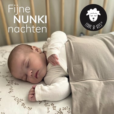 NUNKI ledikant lakentje van Fedde en Kees in Olive Green