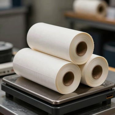 Documentary-style shot of three perfectly packed pre-rolls resting on a black industrial courier scale, sharp overhead lighting.