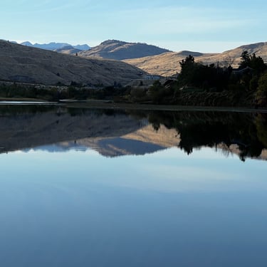 Calm, still lake in Wyoming