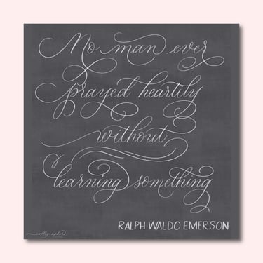 Hand-drawn digital calligraphy in a chalkboard style with flourished letters.