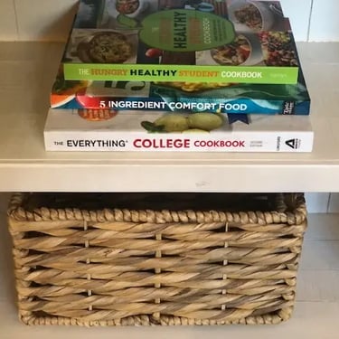 College cookbook provided in the fully equipped kitchen for residents at Agate Student House near Boise State.