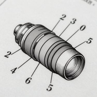 Extreme close-up of a patent schematic vector drawing, showing precise line-weight variations, cross-hatching, and callout numbers on a white canvas.