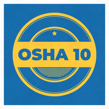 Icon displaying "OSHA 10"