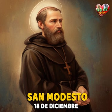 San modesto santo del 18 de diciembre