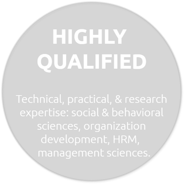 Highly Qualified. Practical, Technical and Research Expertise: social & behavioral sciences.