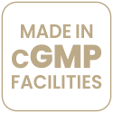 Manufactured in cGMP-compliant facilities
