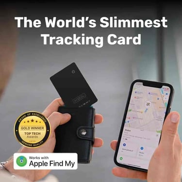 Tagsley Ultra-Slim Tracking Card - Apple Find My Compatible