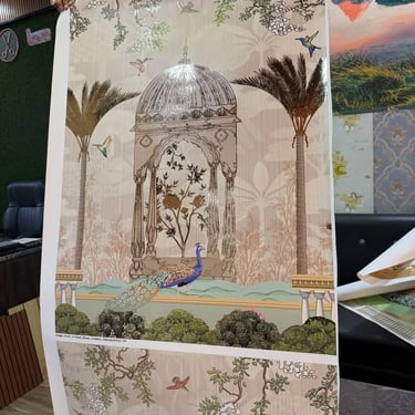 Custom wallpaper designs in Indirapuram by Home Decor Studio for stylish bedroom and living room walls