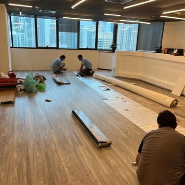 Professional wooden floor installation near Windsor Park Vaibhav Khand, indirapuram for stylish residential interiors
