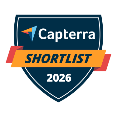 Recognized badge on the Capterra Shortlist