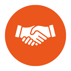 icone de mãos se cumprimentando