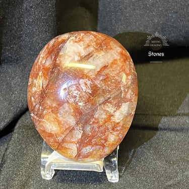 Fire Quartz Palm Stone