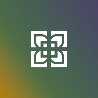 Badge on rainbow background