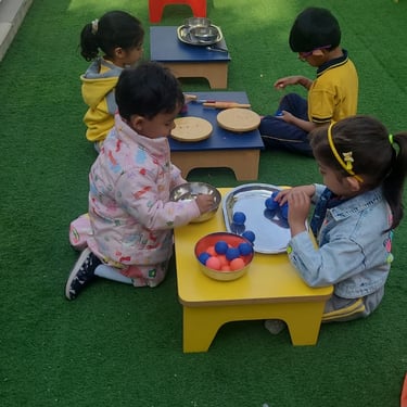 A gentle introduction to preschool in Gurgaon with sensory play, social interaction, and foundational skills.