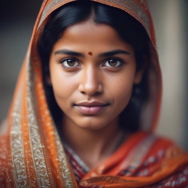 A serene clinic room with soft violet accents and natural light filtering through sheer curtains.