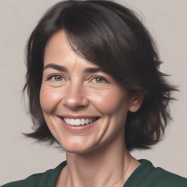 Family smiling together in a cozy living room filled with natural light.