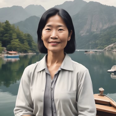 Family smiling together in a cozy living room filled with natural light.