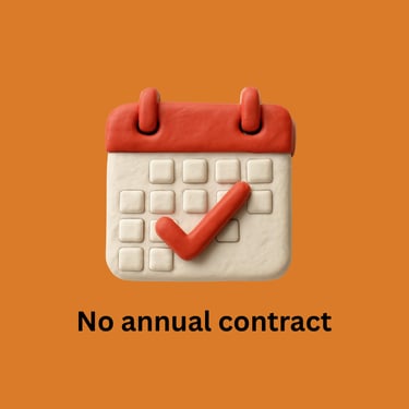 No annual contract