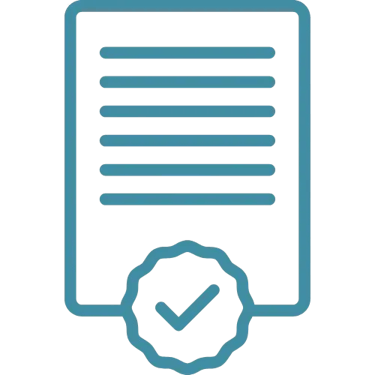 Expertise - Icône d'un formulaire certifié.