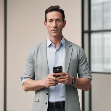 a man in a suit and a watch  