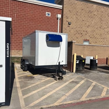 Refrigerated trailer rental Los Angeles with mobile cold storage, freezer capability