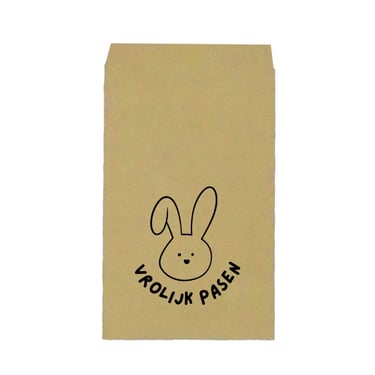 Leuke kraft uitdeelzakjes of snoepzakjes voor Pasen