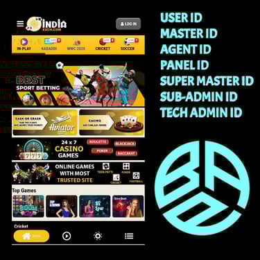 ONLINE CRICKET BETTING ID AVAILABLE DL MDL SMDL MASTER ID SUPER MASTER ID ADMIN ID AVAILABLE 