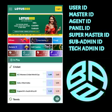 ONLINE CRICKET BETTING ID AVAILABLE DL MDL SMDL MASTER ID SUPER MASTER ID ADMIN ID AVAILABLE 