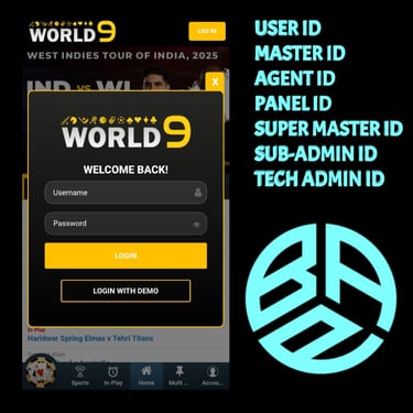 ONLINE CRICKET BETTING ID AVAILABLE DL MDL SMDL MASTER ID SUPER MASTER ID ADMIN ID AVAILABLE 