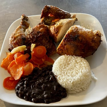 Las Brasas restaurant roast chicken dinner