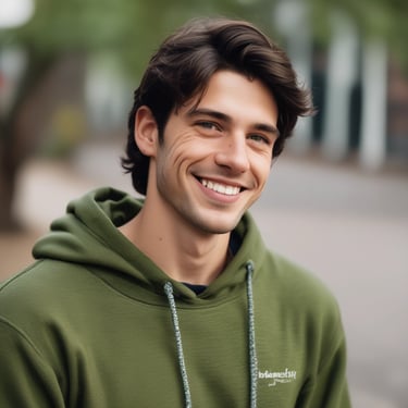 woman wearing black crew-neck shirt