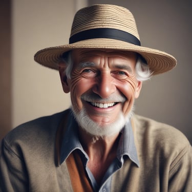 A serene portrait of a woman smiling gently, symbolizing trust and clarity.