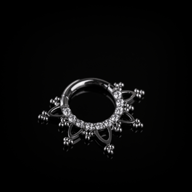 Foto van een piercing