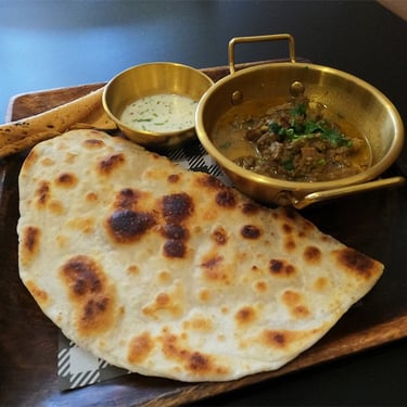 GoPro Indian Food Beef Curry & Paratha Bread