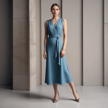 A happy customer wearing a stylish outfit from infinity penne, smiling outdoors.