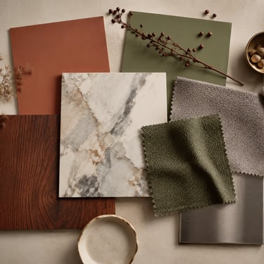 Styling moodboard voor kleuradvies, interieur en verfkeuze