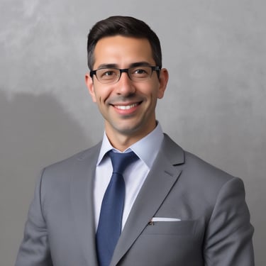Businesswoman reviewing documents with a laptop in a bright corporate environment.